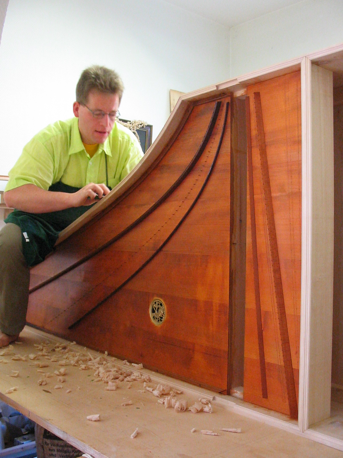 Christian Kuhlmann bei der Arbeit