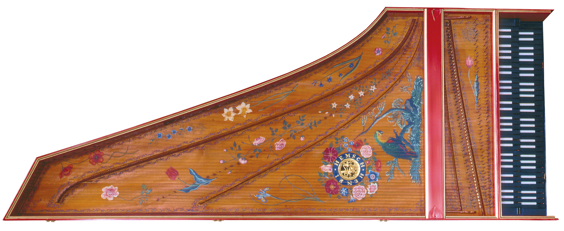 Henri Hemsch Cembalo, Draufsicht