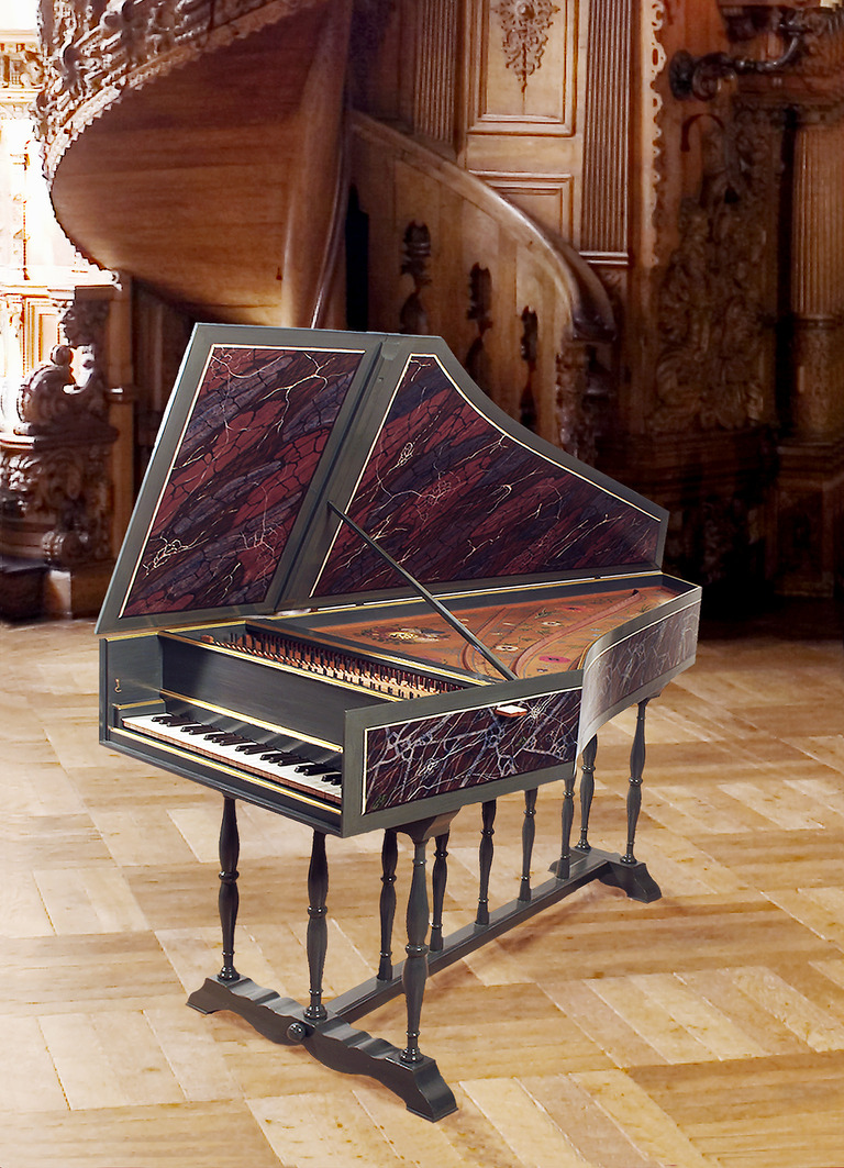 Cembalo in historic room