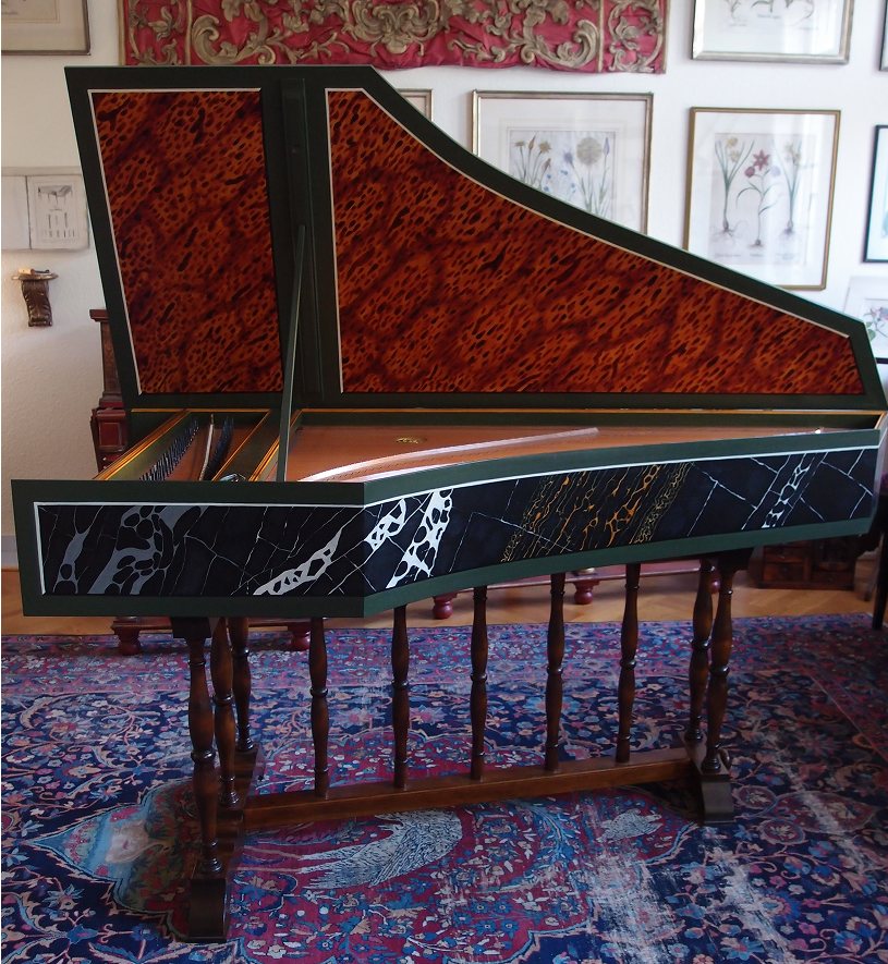 Cembalo in historic room